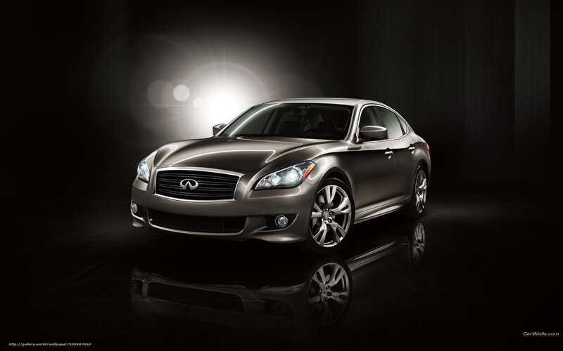 Infiniti sedan in studio