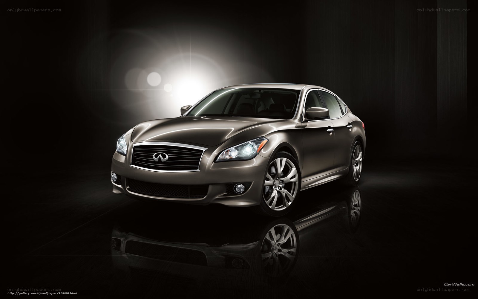 Infiniti sedan in studio
