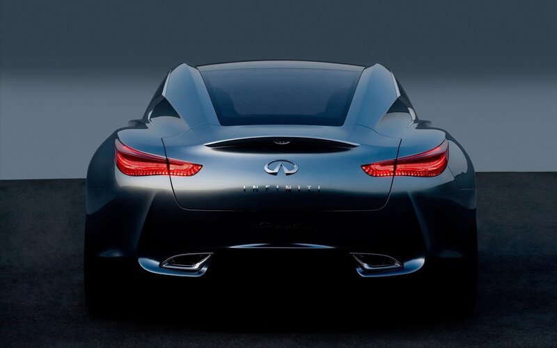 Infiniti sports car rear view