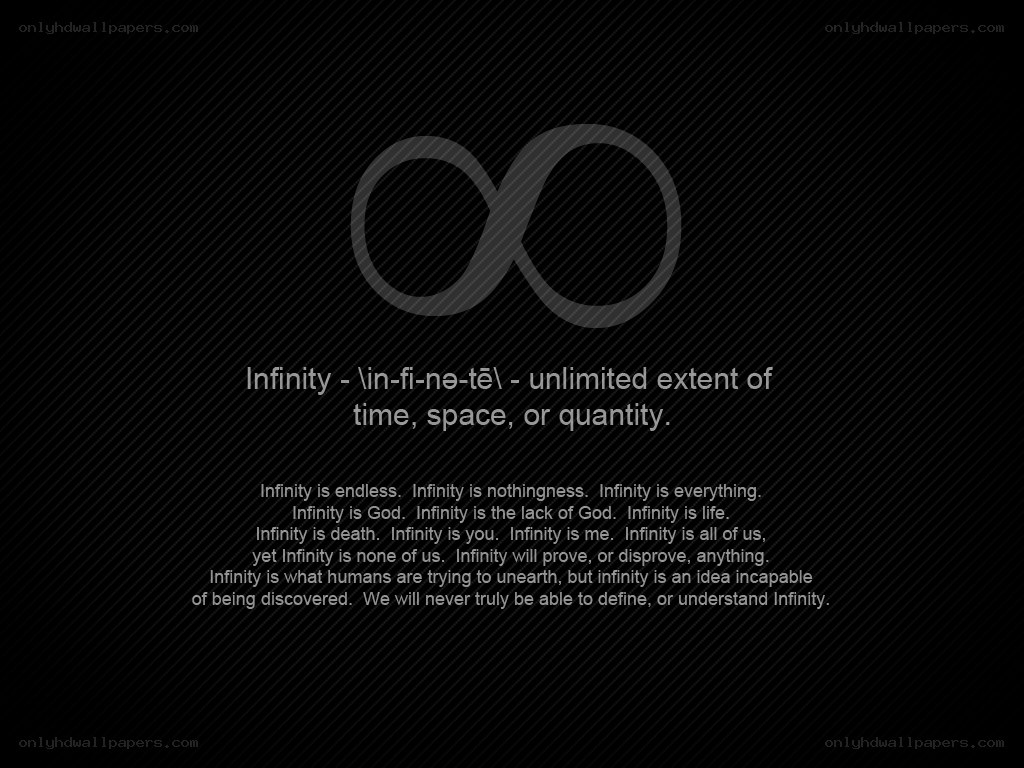 Infinity concept definition