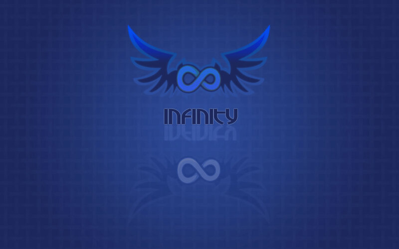 Infinity logo with wings