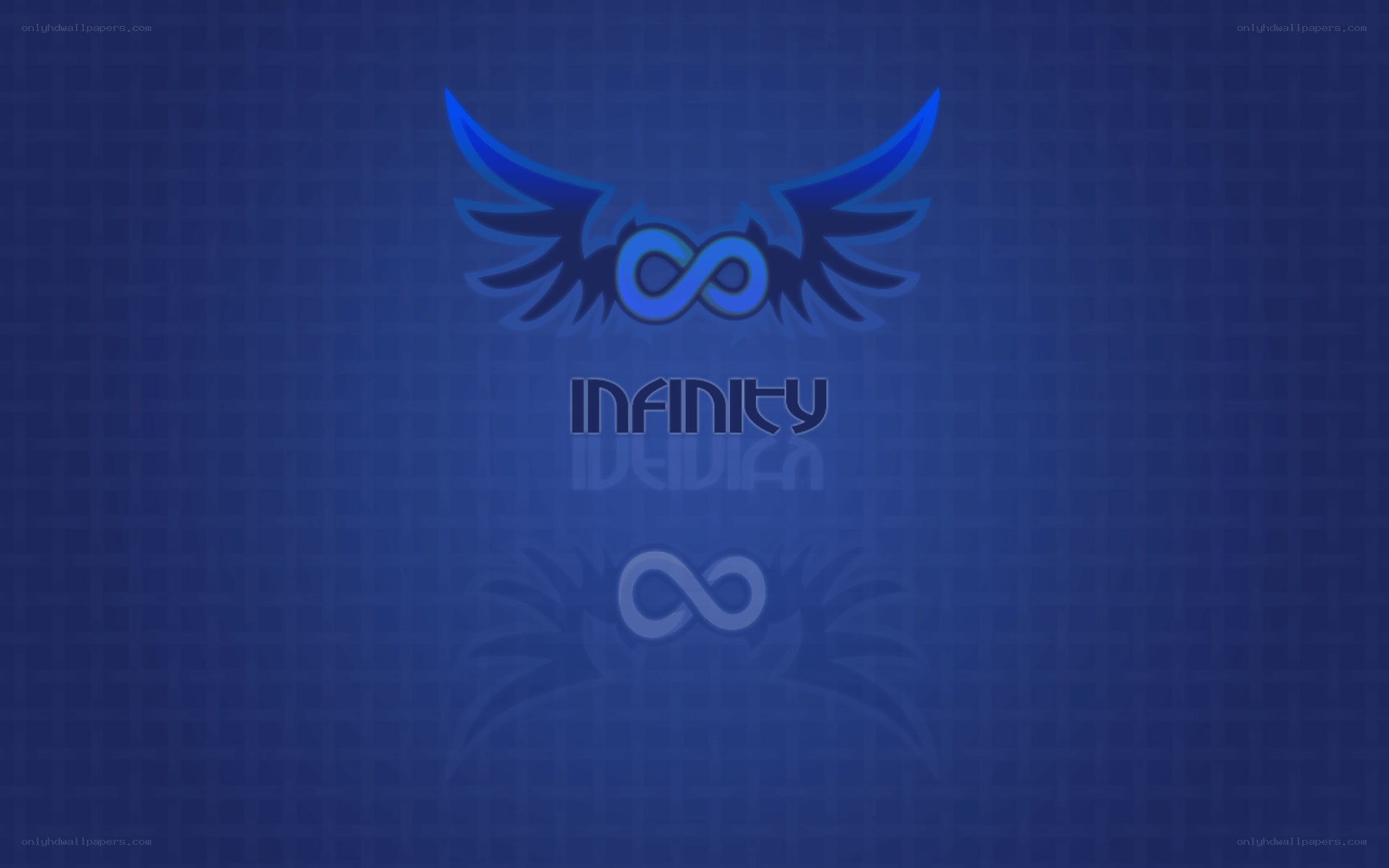 Infinity logo with wings