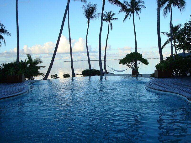 Infinity Pool at Beach — Blue