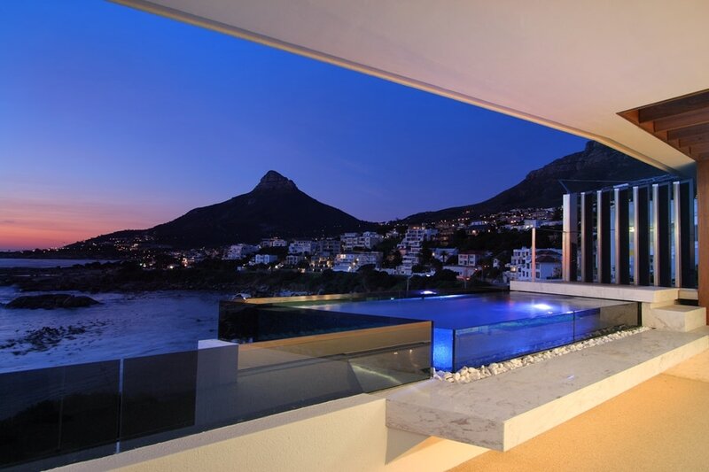 Infinity Pool at Dusk — Blue