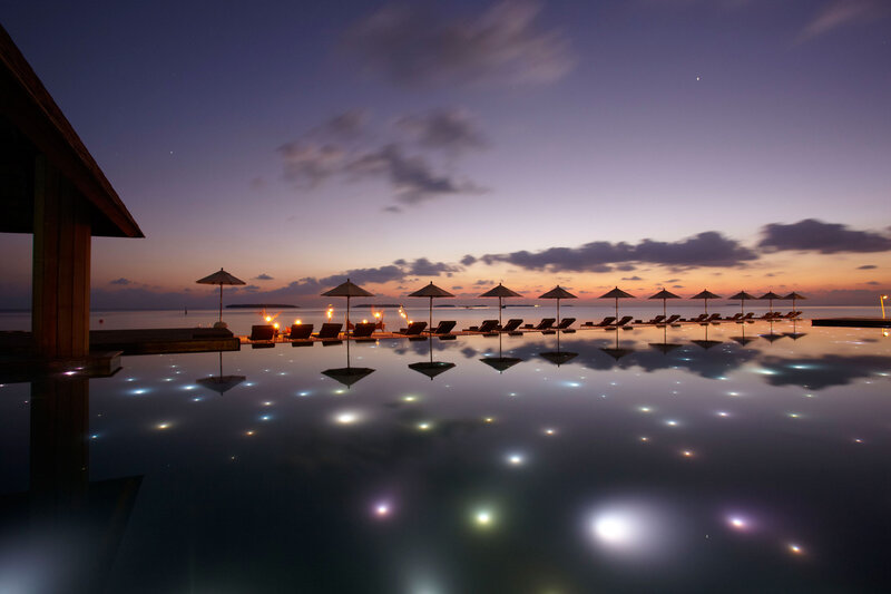 Infinity Pool at Dusk — Purple
