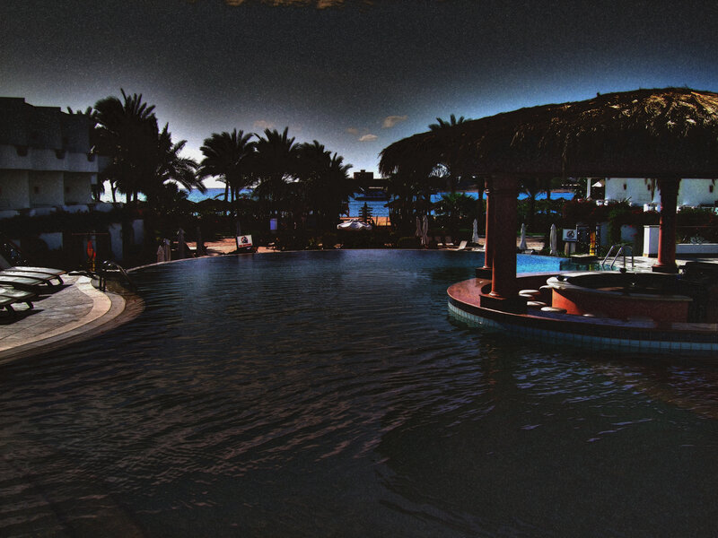 Infinity Pool at Resort — Black