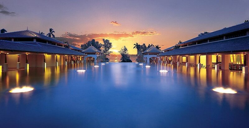 Infinity Pool at Resort — Blue, Serene
