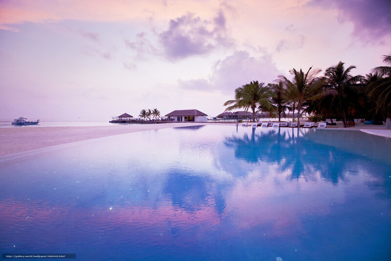 infinity pool at sunset