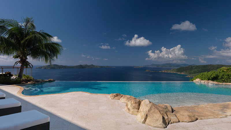 Infinity Pool Overlooking Ocean — Blue, Serene, Afternoon