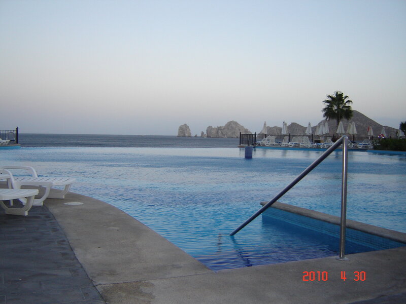 Infinity Pool Overlooking Ocean — Blue, Serene