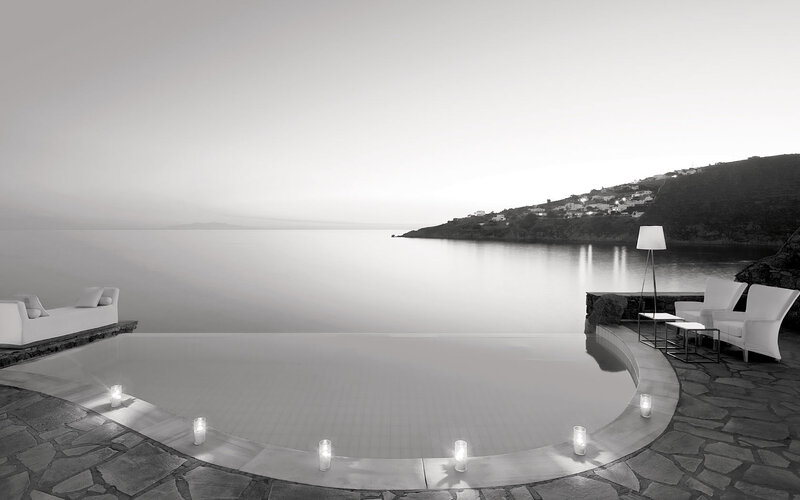 Infinity pool overlooking the sea