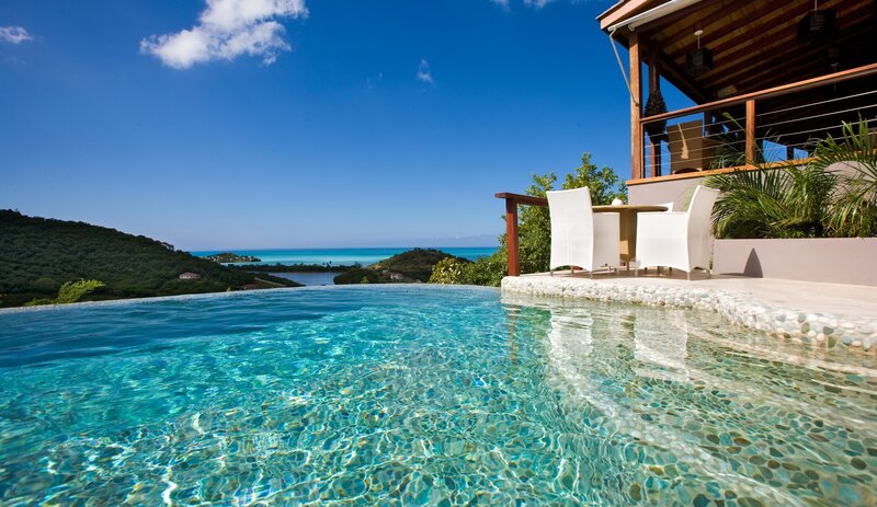 Infinity pool with ocean view