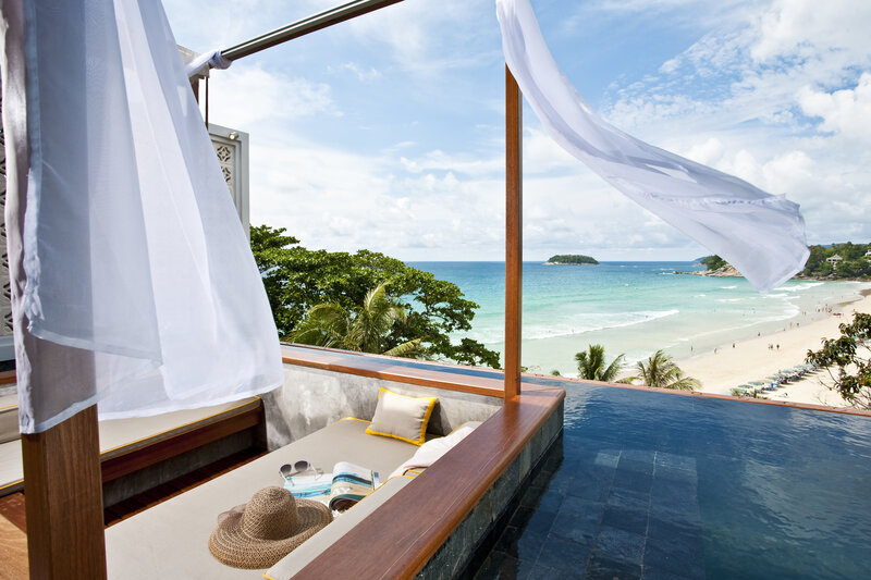 Infinity Pool with Ocean View — Blue, Serene