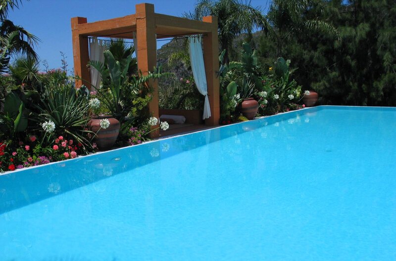 Infinity Pool with Pergola