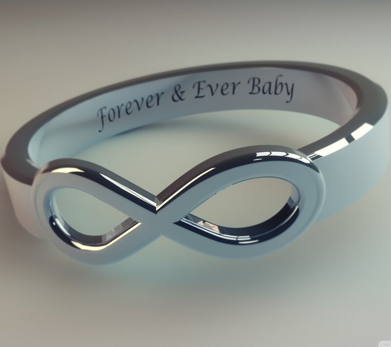 Infinity Ring with Engraving