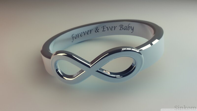Infinity Ring with Text