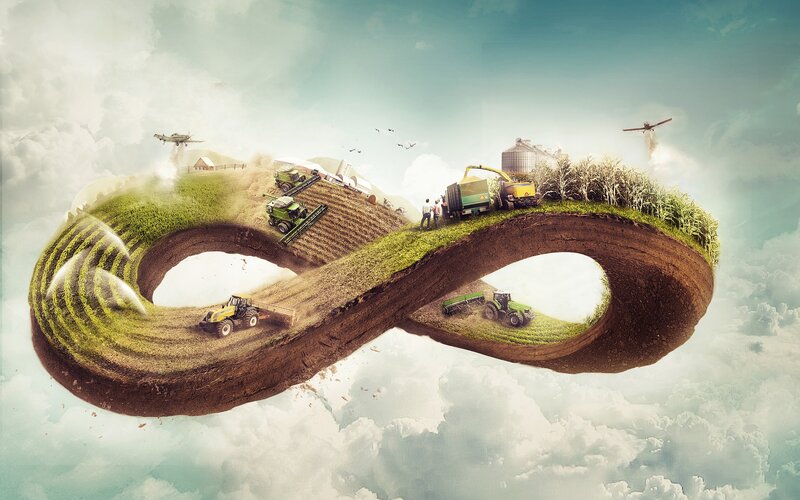 Infinity-shaped Farm