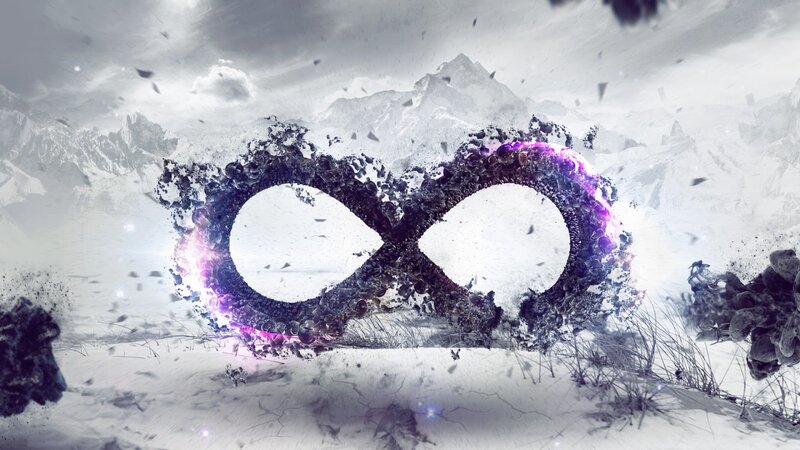Infinity Symbol in Snow