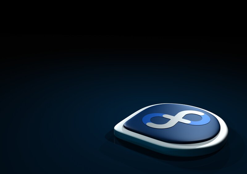 Infinity Symbol Logo — Blue