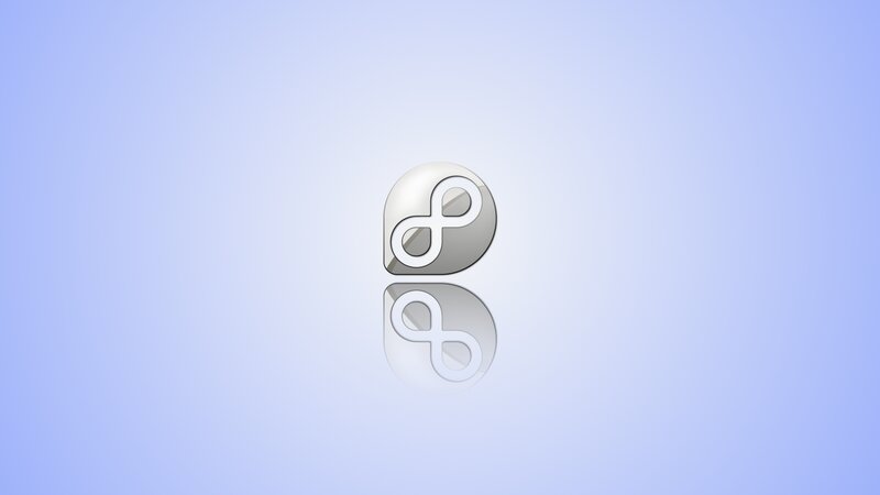 Infinity Symbol Logo — White