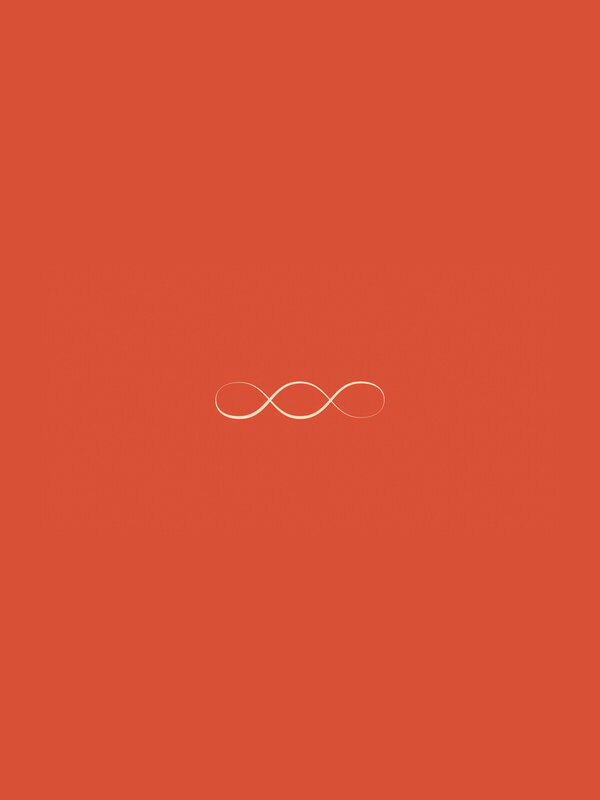 Infinity Symbol — Red, Calm, Minimalist