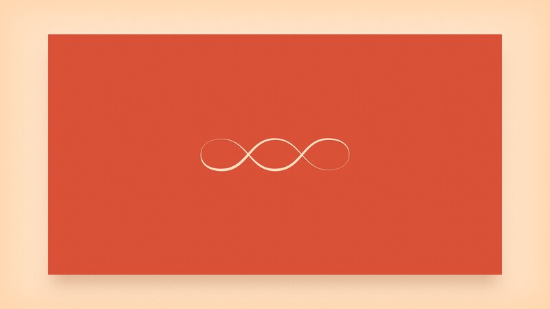 Infinity Symbol — Red, Calm