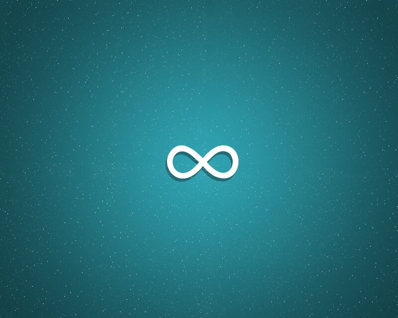 Infinity Symbol — Teal