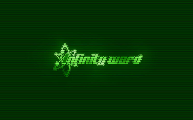 Infinity Ward logo on green screen
