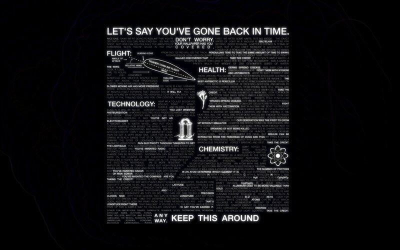 info graphic about time travel