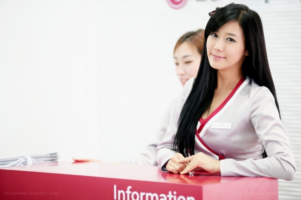 Information desk staff at event