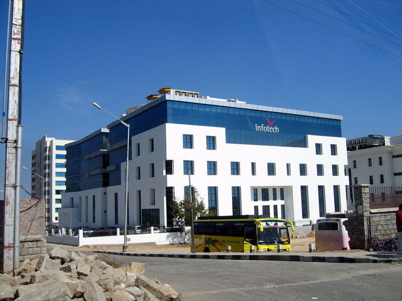 Infotech building in Hyderabad