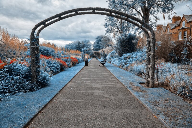 Infrared garden path