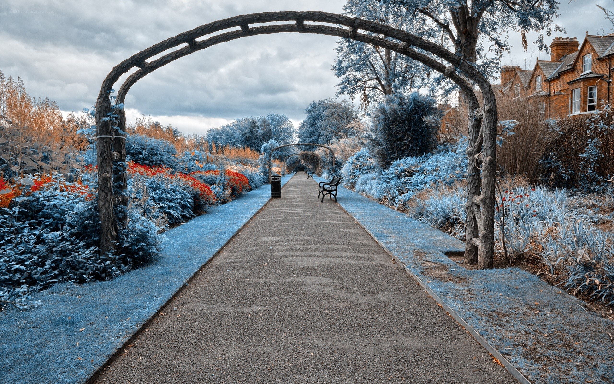 Infrared garden pathway