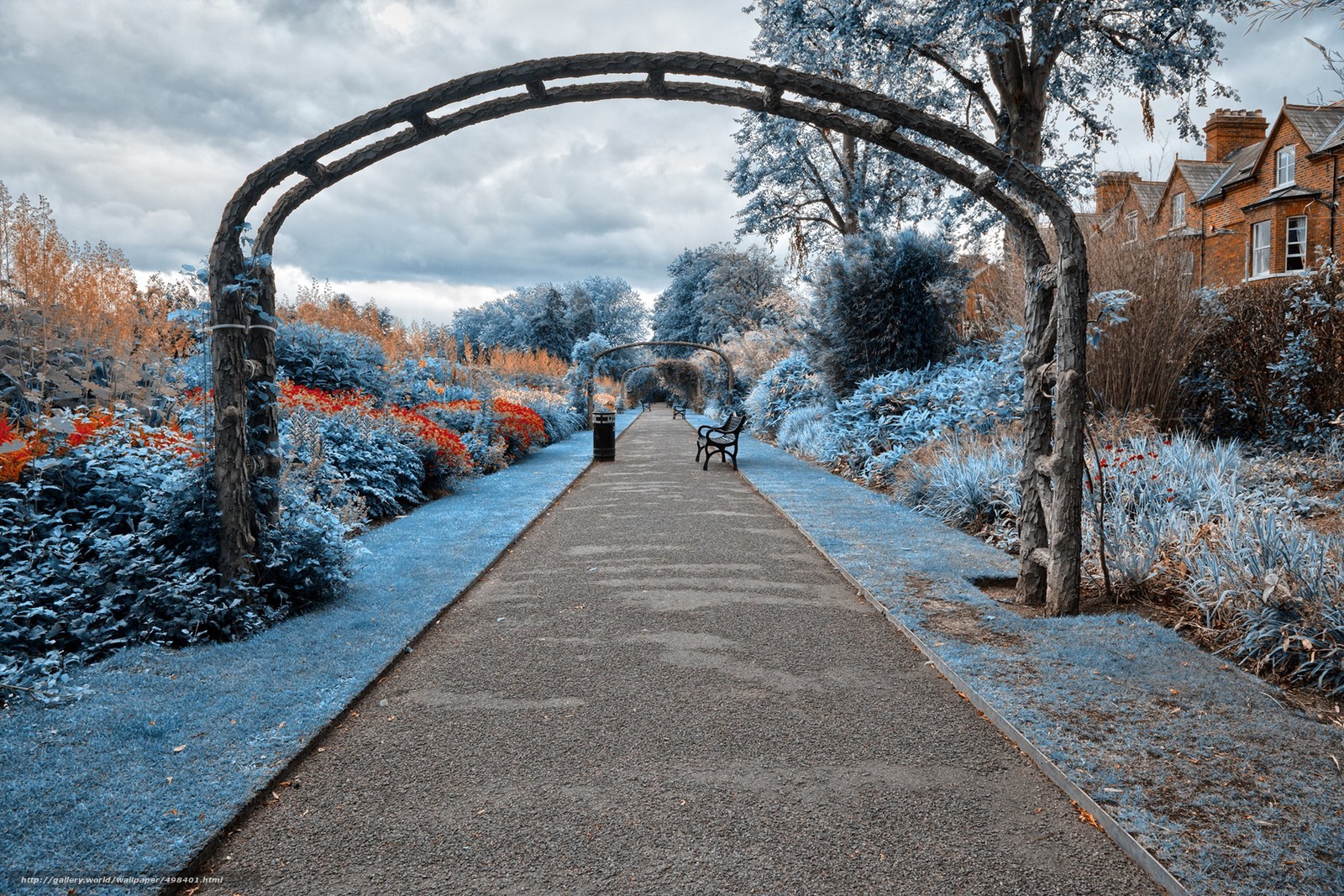 Infrared garden pathway