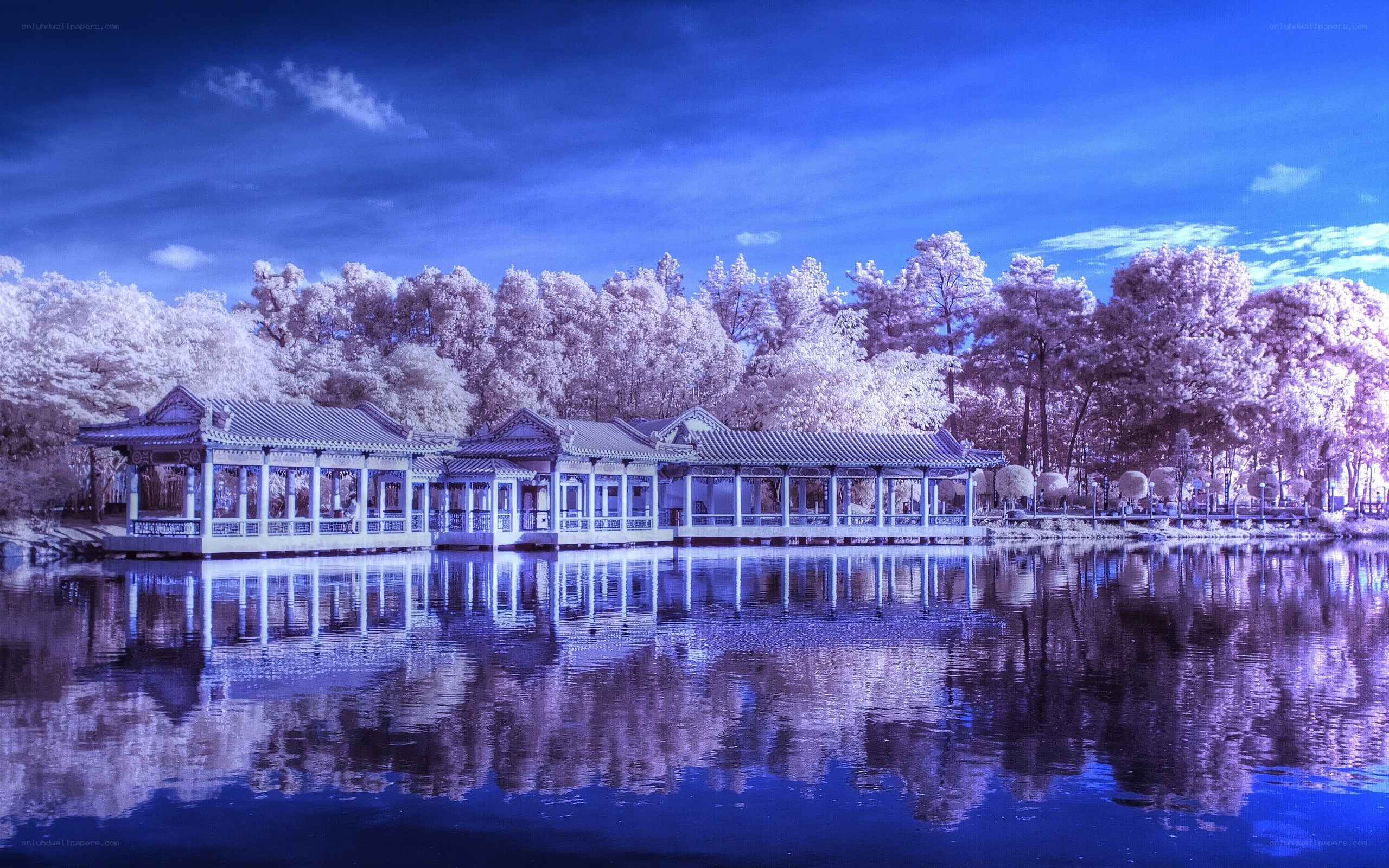 Infrared garden pavilion