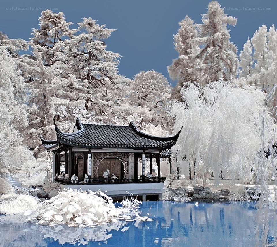 Infrared garden pavilion