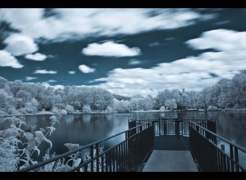 Infrared Lake View — Blue