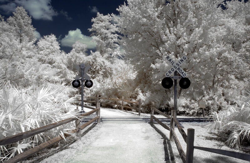 Infrared railroad crossing