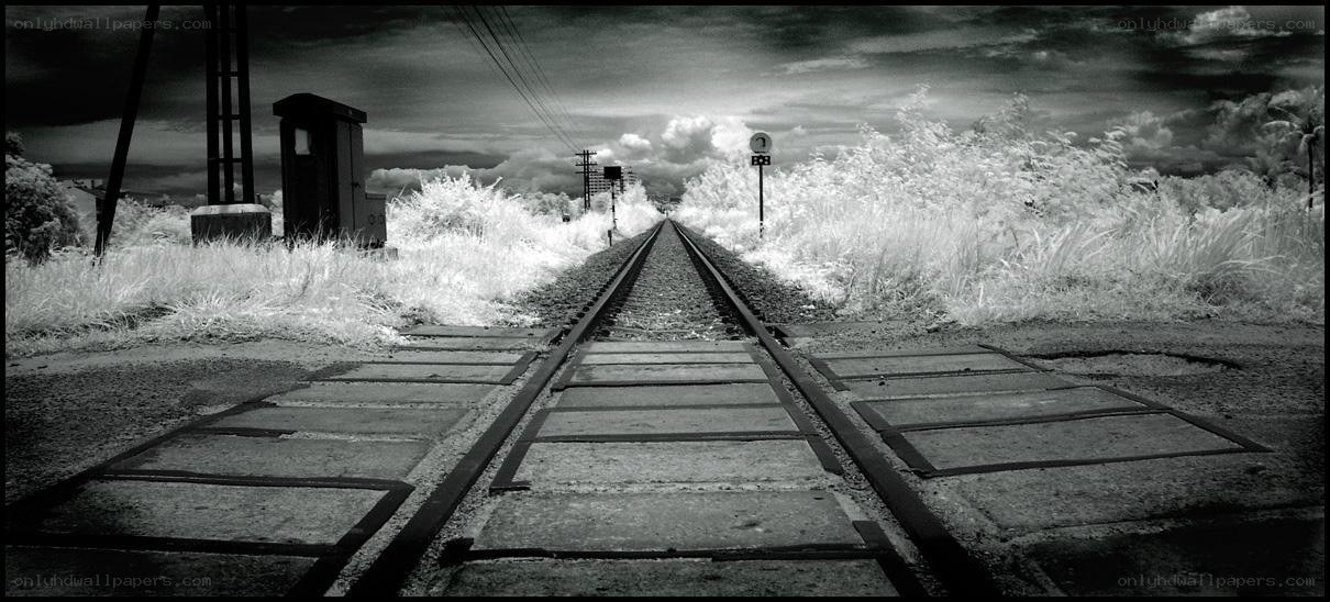 Infrared railway tracks