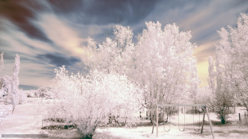 Infrared Swing Set — White