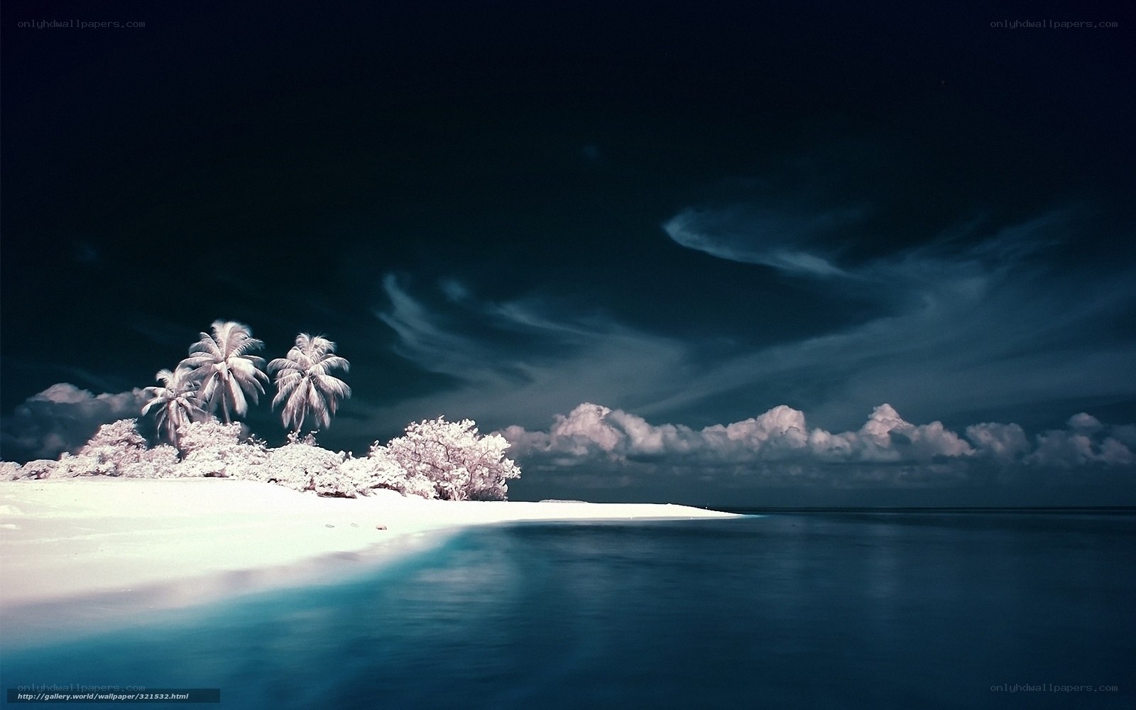 Infrared tropical island