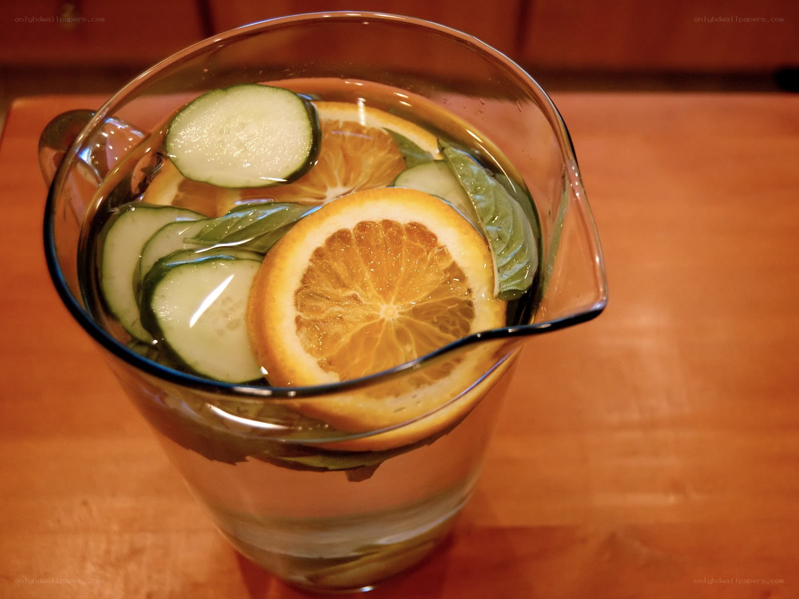 infused water in a pitcher