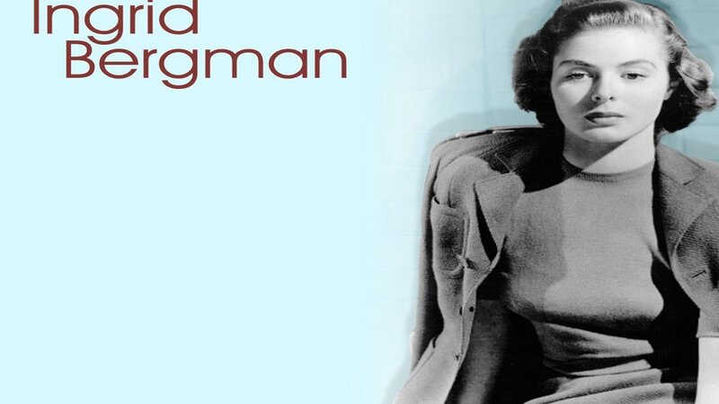 Ingrid Bergman Portrait — Light Blue