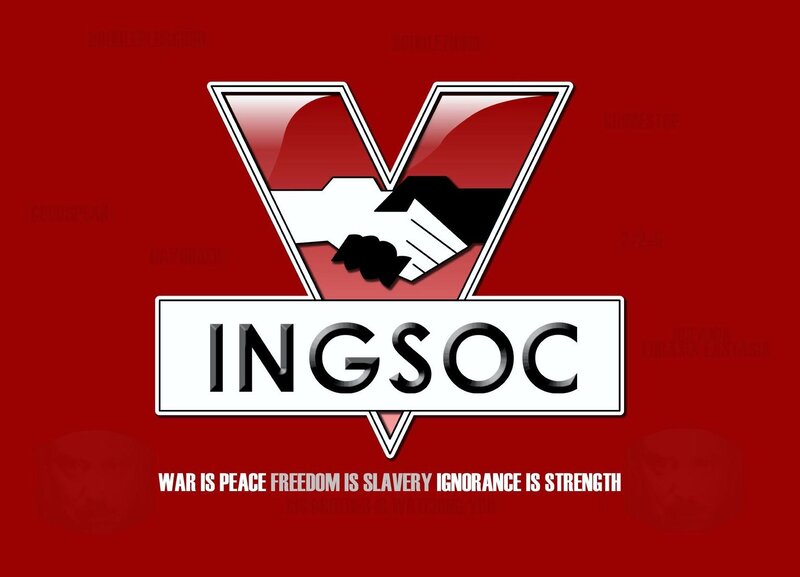 Ingsoc Logo — Red, Authoritarian
