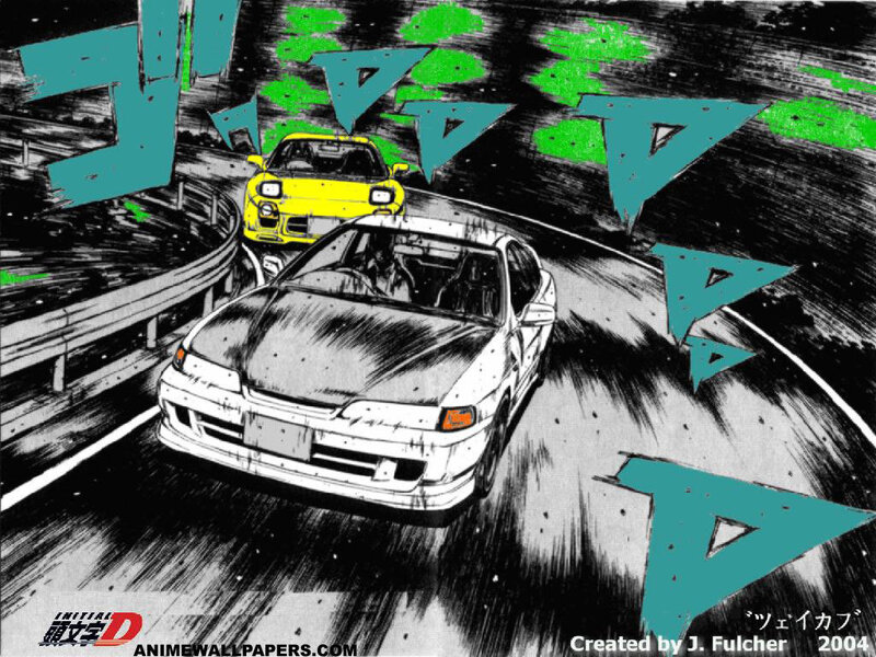 Initial D racing scene