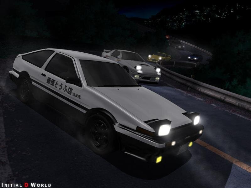 Initial D World game scene