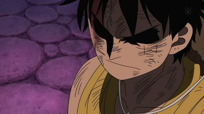 injured anime character close-up