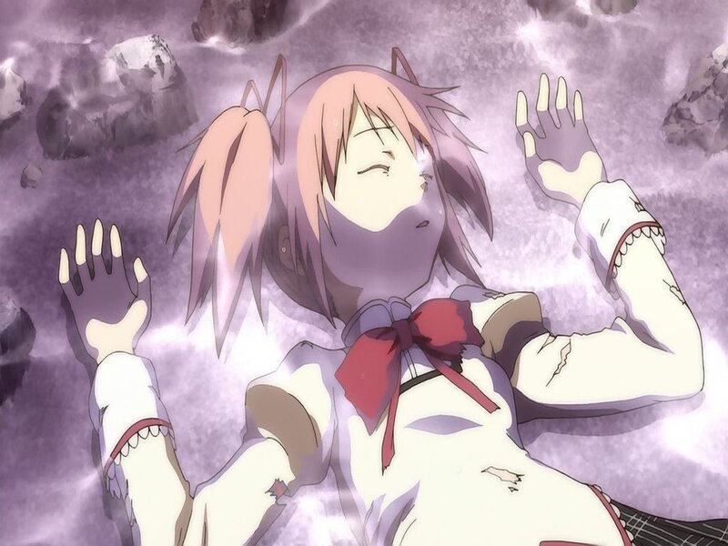 Injured Anime Girl — Purple, Dramatic