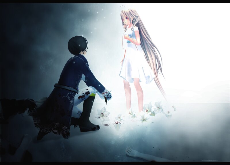 Injured Boy Reaching Girl