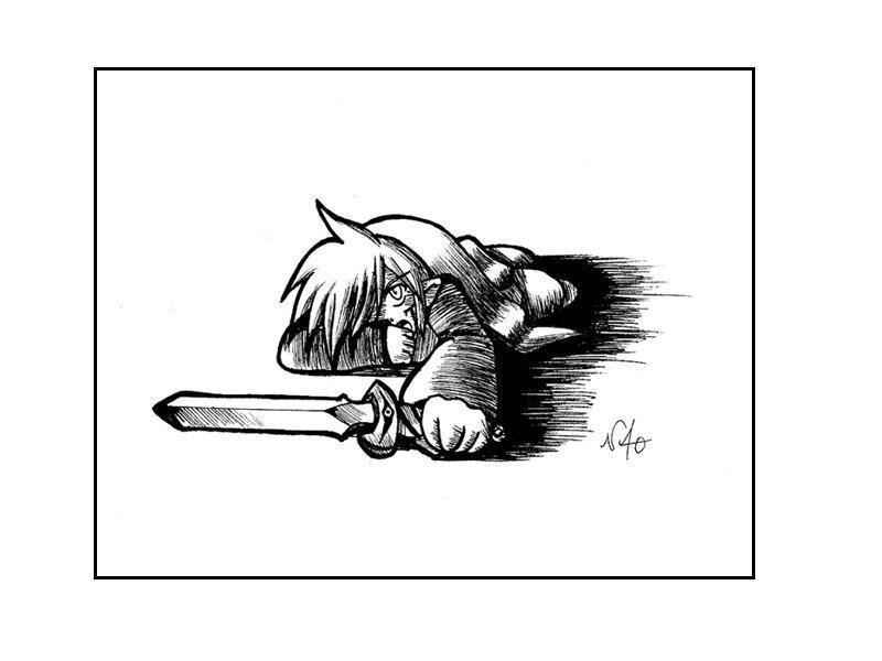Injured Character with Sword